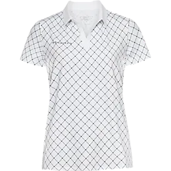 Alicia Shortsleeve Poloshirt - Micro Check White Standard Small1x1