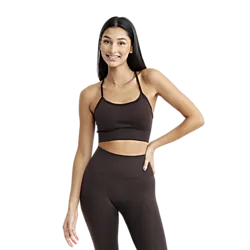 Signature Seamless Bra - Dark Brown Model01 Small1x1