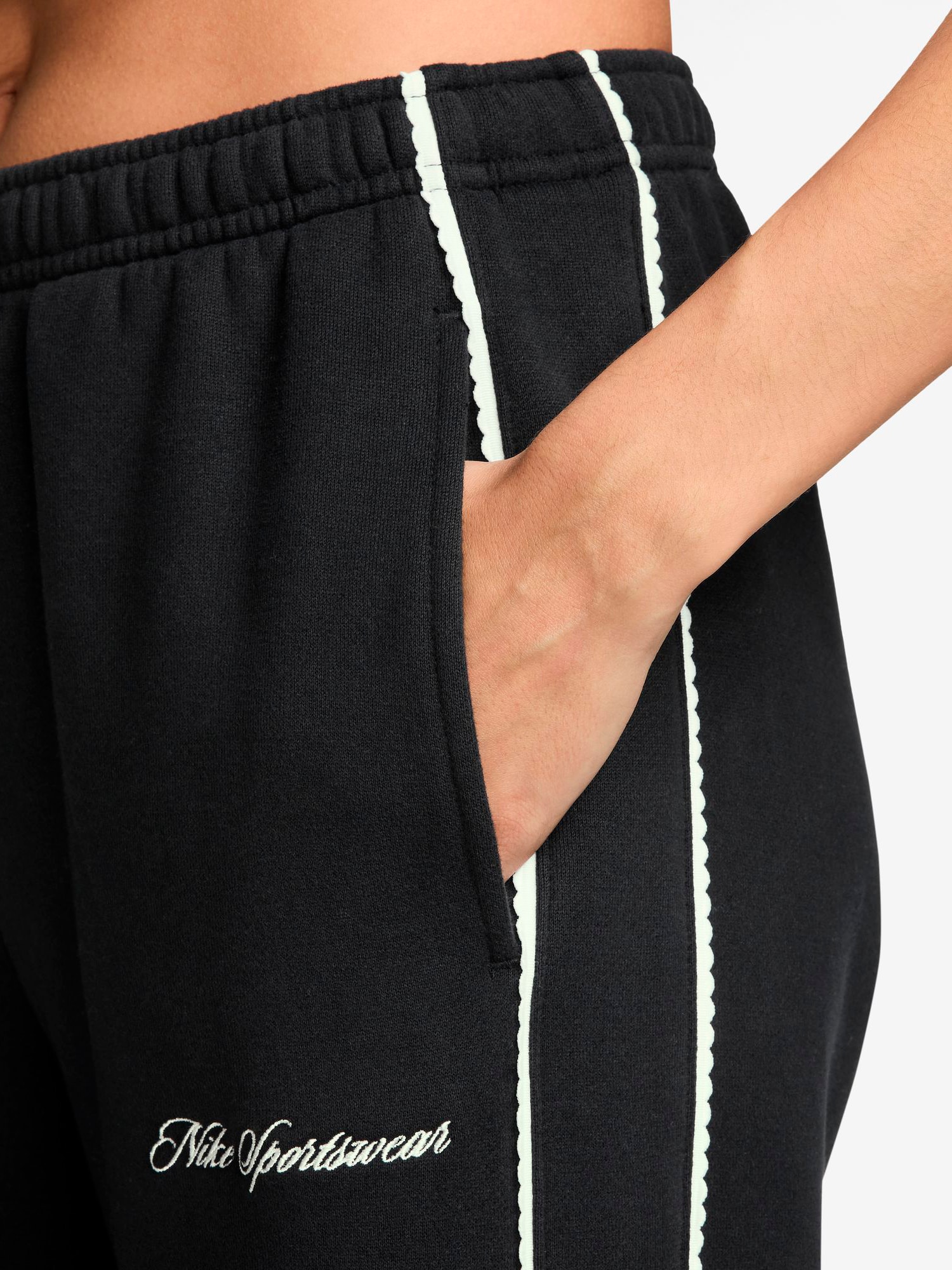 NIKE, W STUDIO FLEECE SCALLOP WL