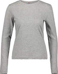 Basic-T L/S W - Grey Melange Standard Small1x1