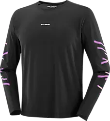 M SHKOUT CORE LS TEE GFX - DEEP BLACK Standard Small1x1