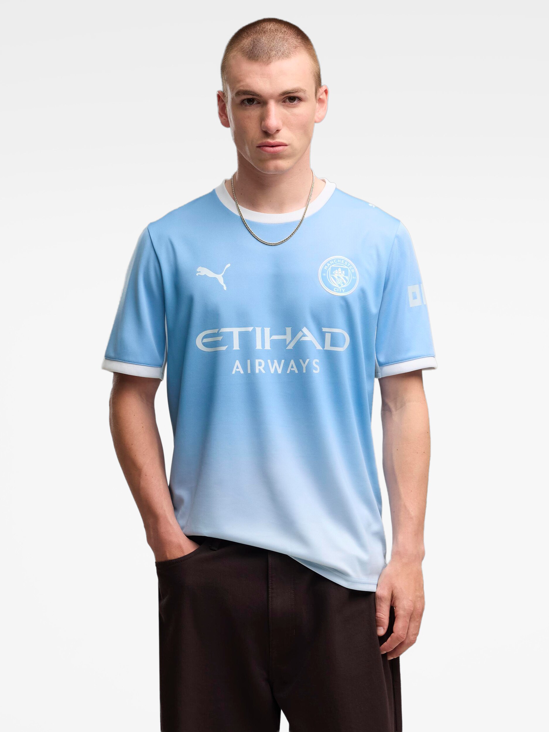 
PUMA, 
MCFC HOME JERSEY REPLICA, 
Detail 1
