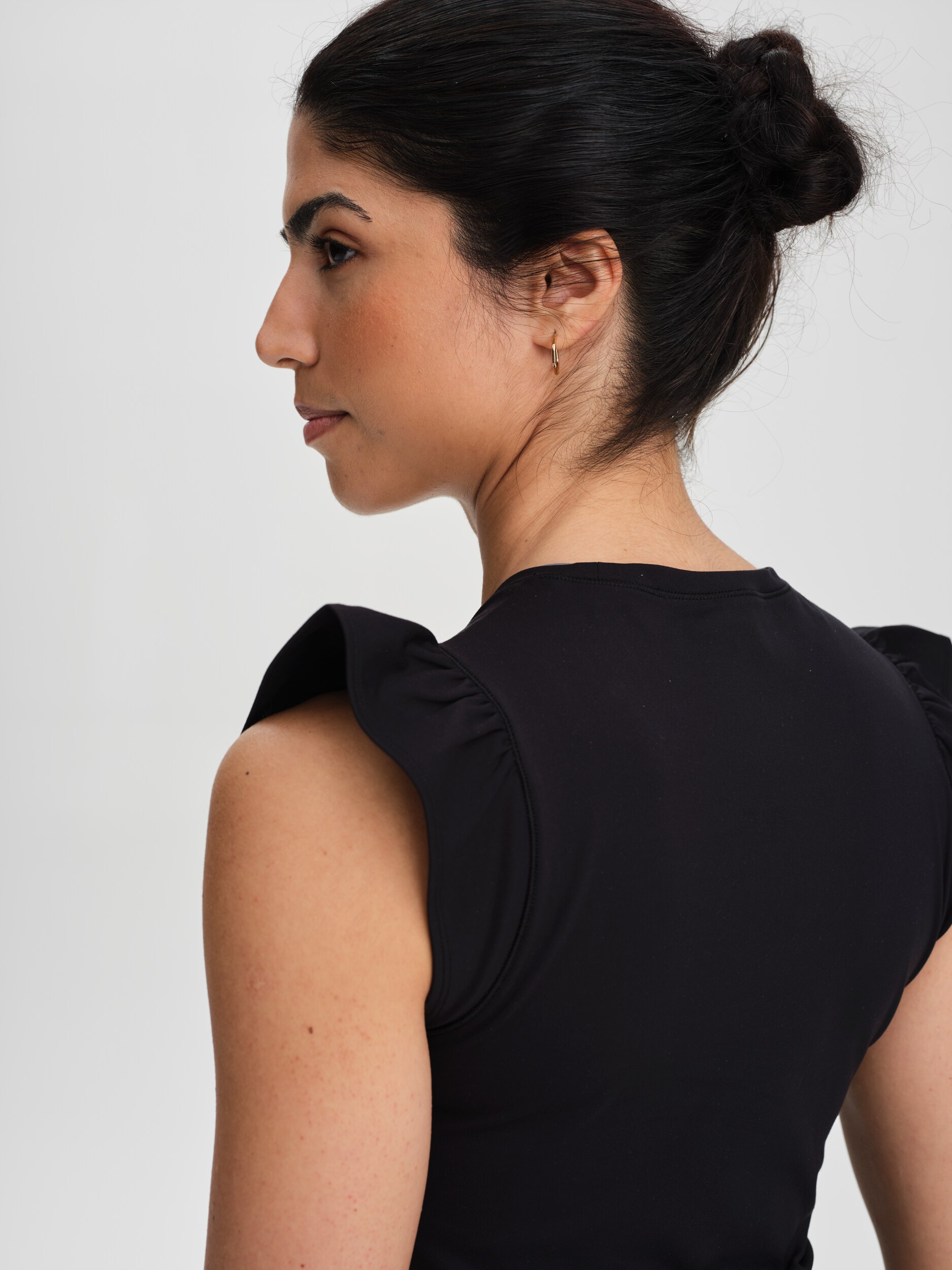 SOC, W Soft Fitness Frill Top