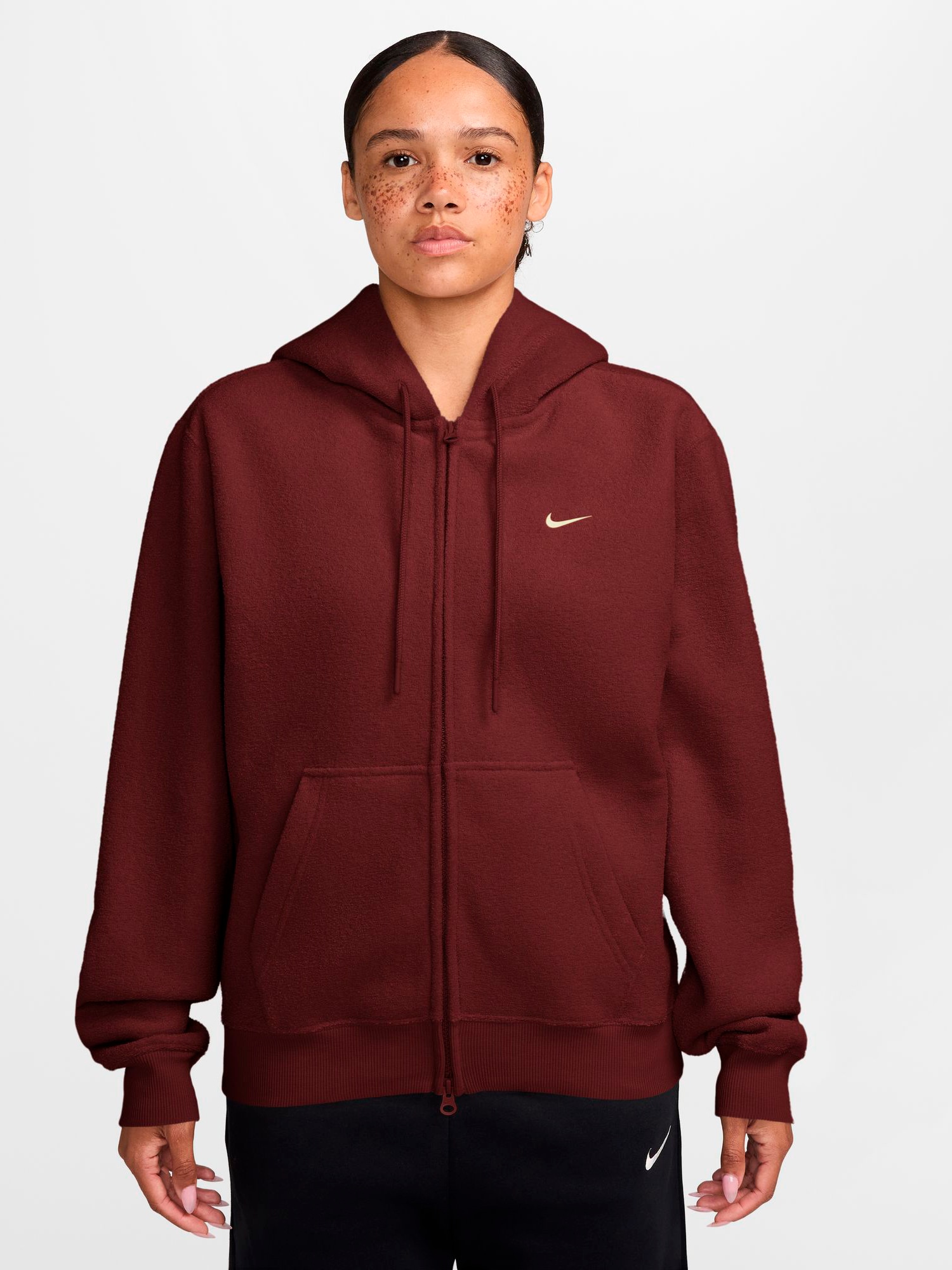 
NIKE, 
W STUDIO FLEECE PLUSH FZ HOODIE, 
Detail 1
