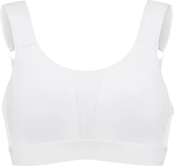 Kimberly Iconic Sport Bra Moulded Cups - White Standard Small1x1