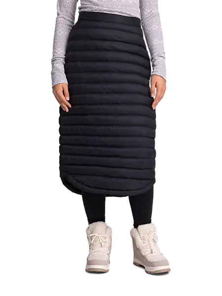 397060101101 EVEREST  W Long Quilt Skirt 397060101101 EVEREST W Long Quilt Skirt  Model01 Detail