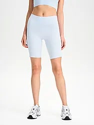 W SOFT FITNESS POCKET SHORTS - ICE BLUE Model01 Small1x1