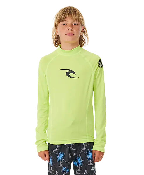 393022102102 RIP CURL J Brand Wave Upf L/S-Boy 393022102102 RIP CURL J Brand Wave Upf L/S-Boy Model01 Detail