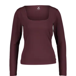 W Soft Square Longsleeve - Dk Plum Standard Small1x1