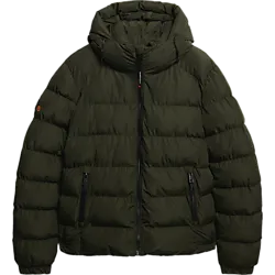 M Hood Sport Puff Jkt - Army Khaki I Standard Small1x1