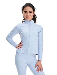 SOFT TRAINING FULL ZIP JR - HEATHER BLUE Model01 Small1x1