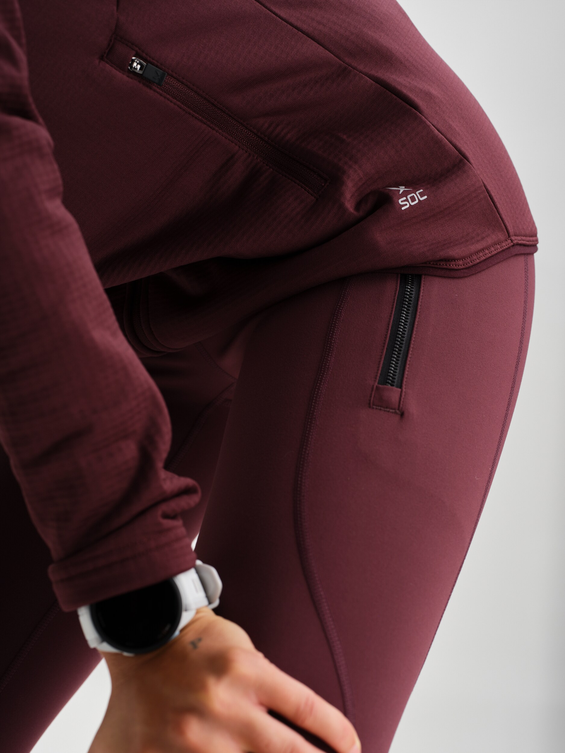 SOC, W Run Warm Up Zip