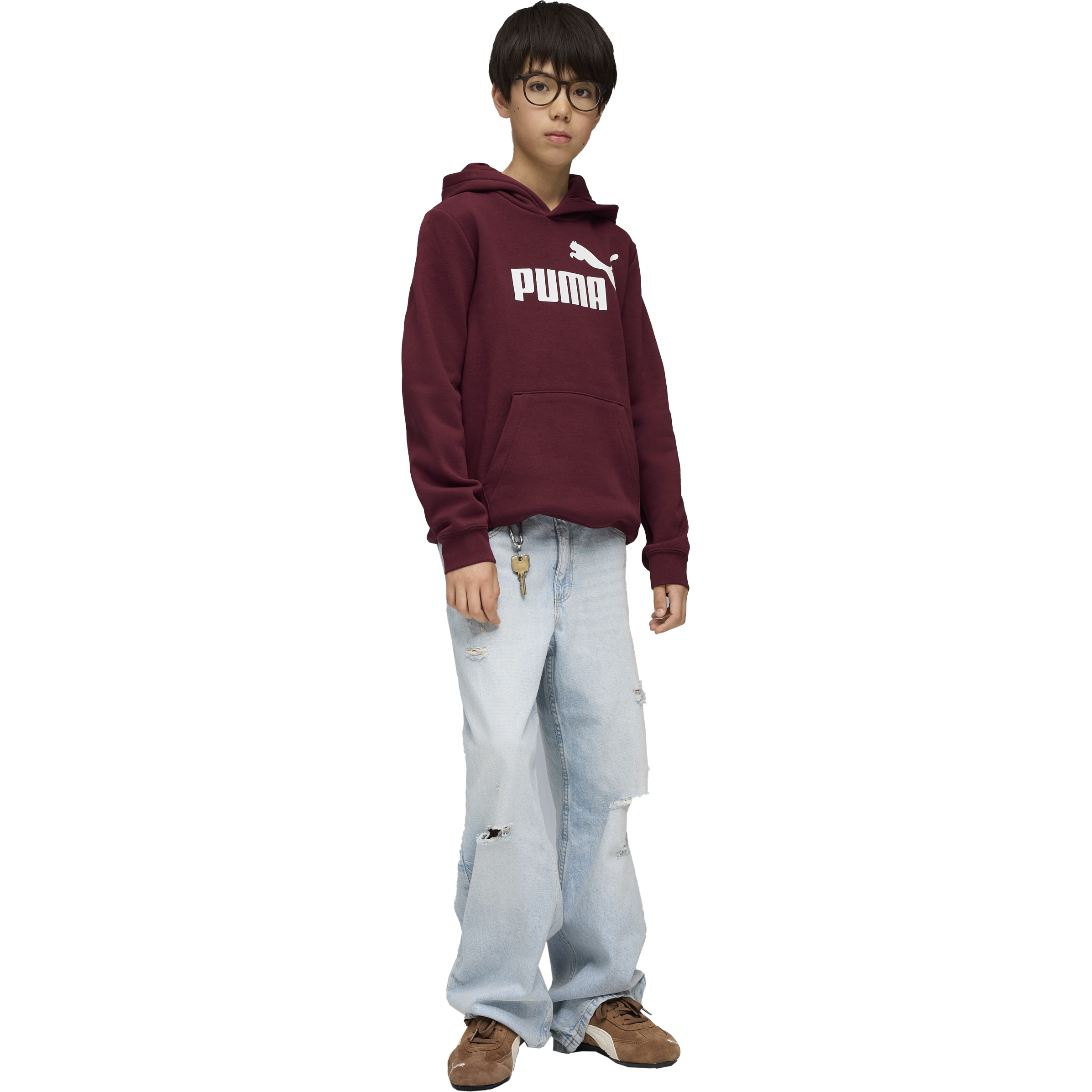 PUMA, J Ess No1 Logo Hoodie Fl