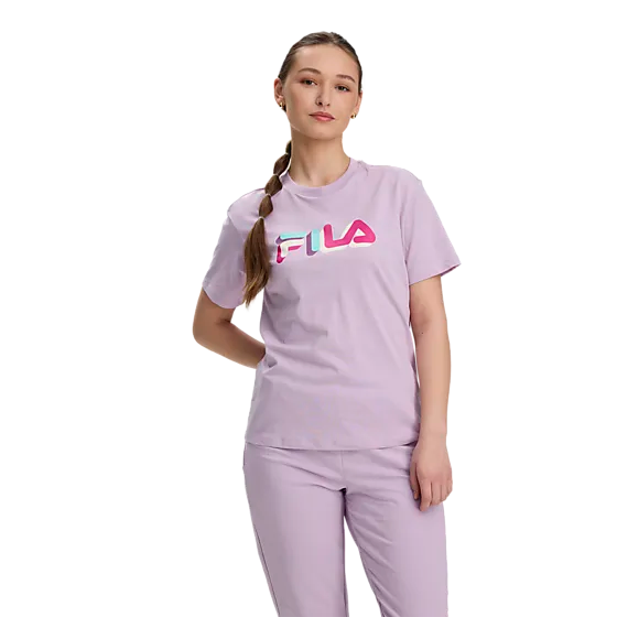 707225101101 FILA  Schan Logo Tee 707225101101 FILA Schan Logo Tee  Model01 Detail