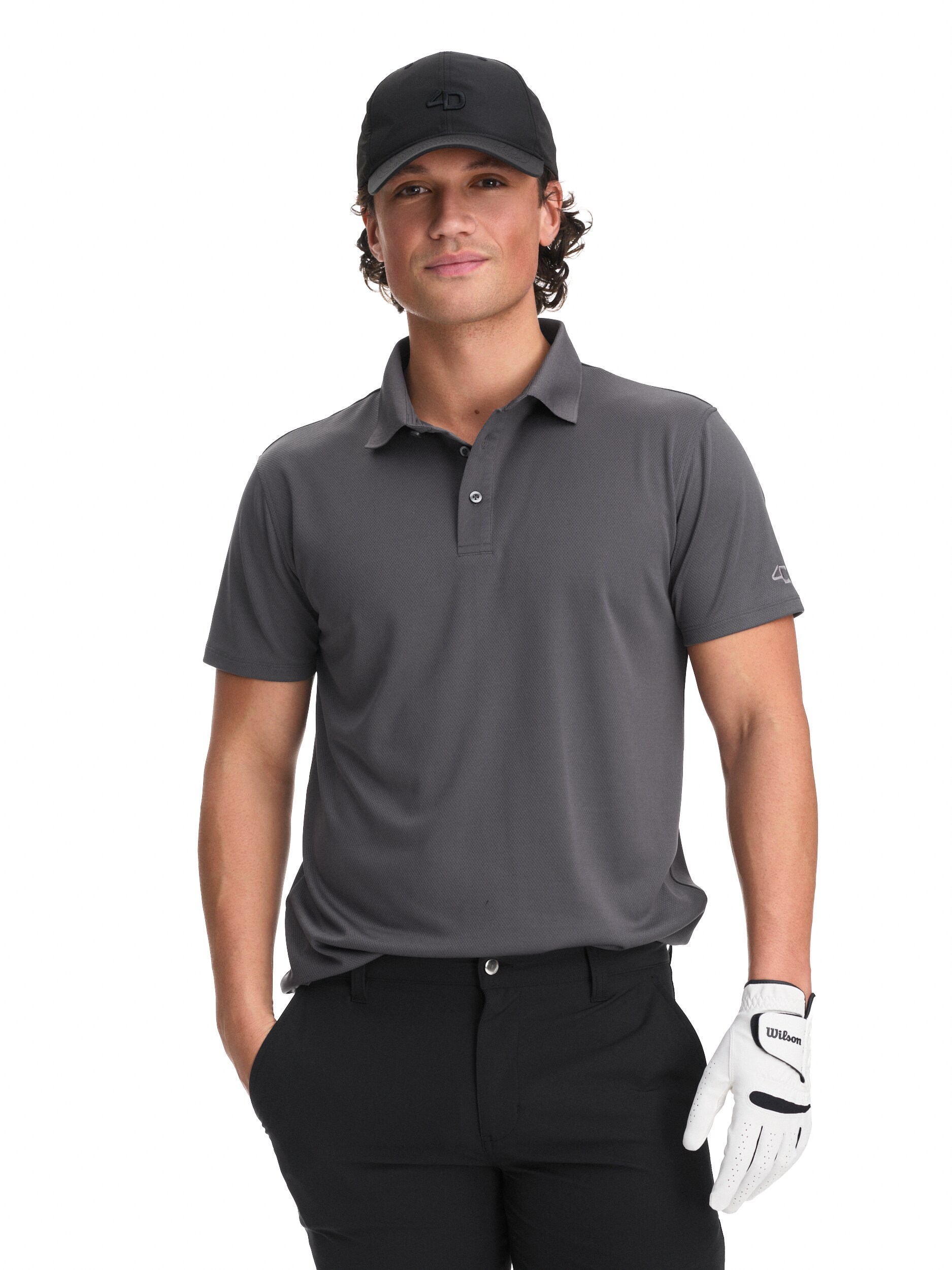 
FOUR D, 
GOLF MESH POLOSHIRT M, 
Detail 1
