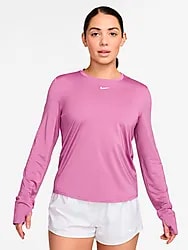 NIKE ONE CLASSIC WOMEN'S DRI-FIT LO - LT MAGENTA/WHITE Model01 Small1x1