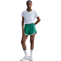 Nike Tempo Women'S Dri-Fit Short-Sl - Wht/Ref Silv Model01 Small1x1