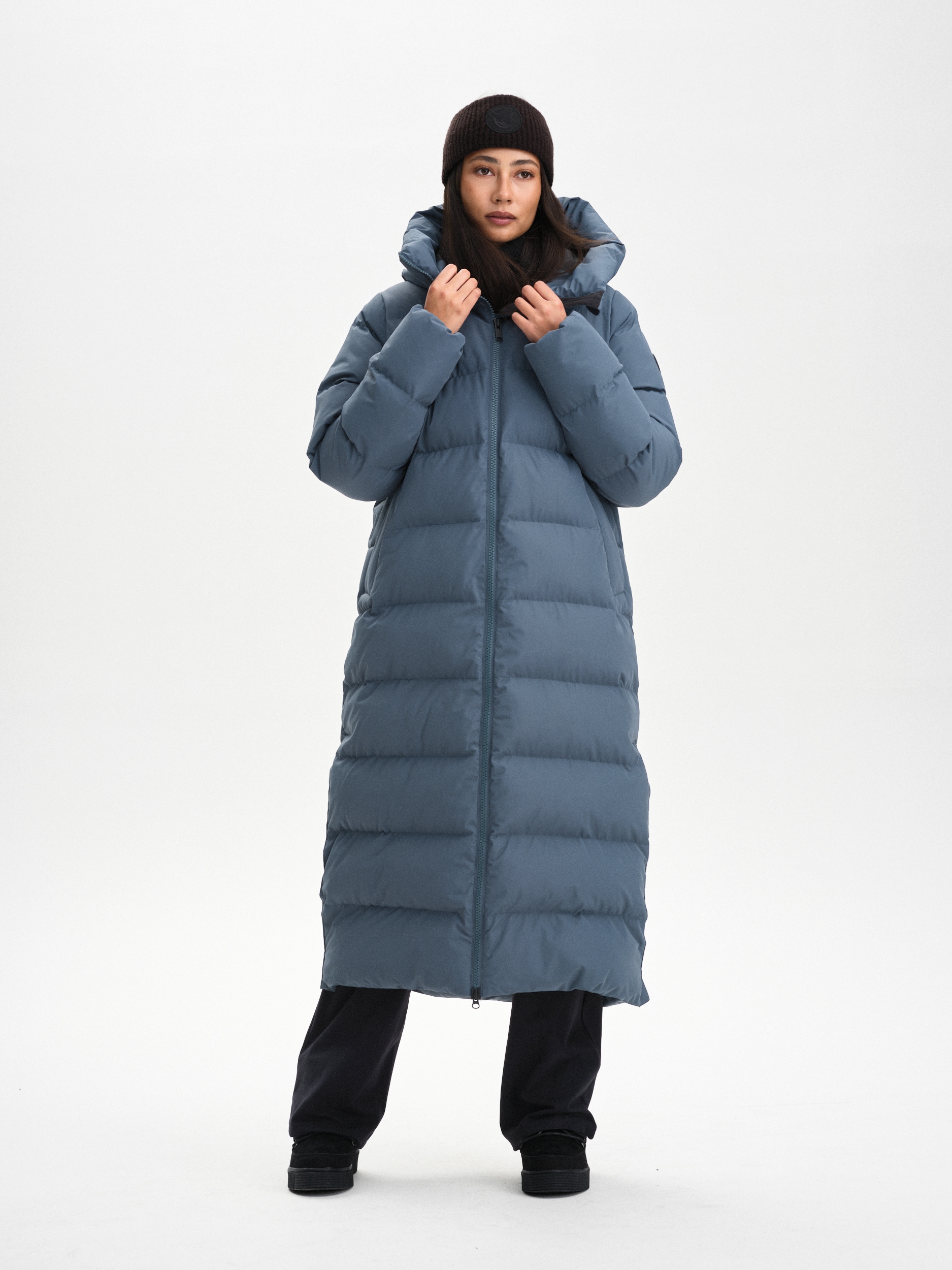 
EVEREST, 
Juneau Coat, l&aring;ng vinterjacka, dam, 
Detail 1
