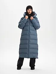 Juneau Coat, lång vinterjacka, dam - GREY BLUE Model01 Small1x1