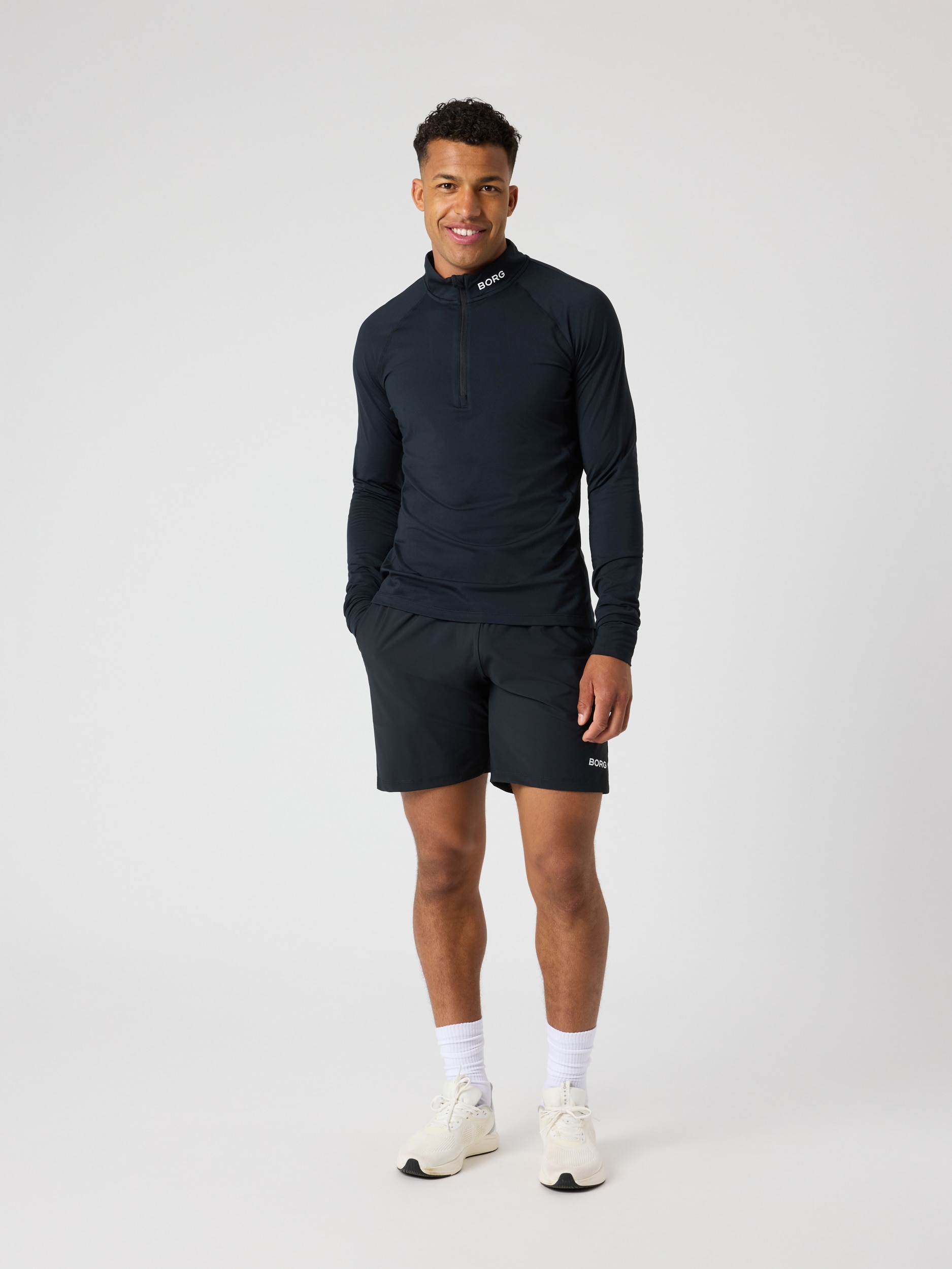 BJ&Ouml;RN BORG, BORG GOLF MIDLAYER HALF ZIP
