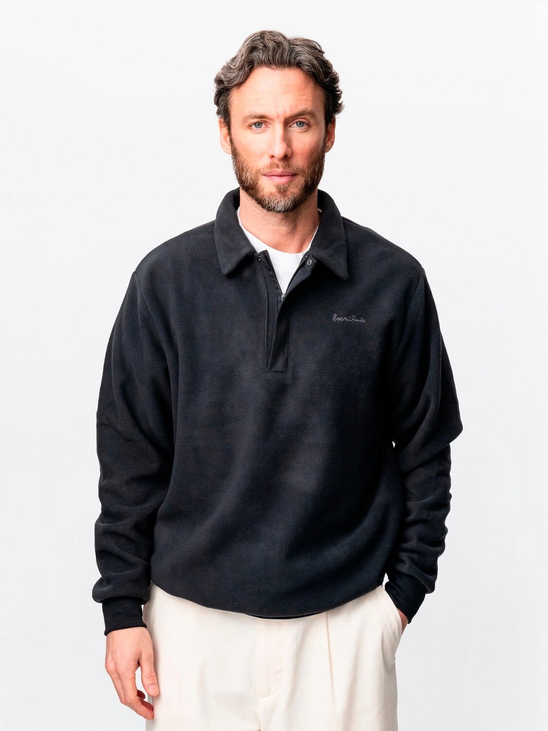 
LOCAL RULE, 
FLEECE Q-ZIP PLACKET, 
Detail 1
