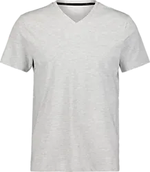 M SLIM FIT V-NECK TEE - Lt. Grey Melange Standard Small1x1