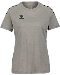 Core Xk Poly Tee Ss W - Grey Melange Standard Small1x1