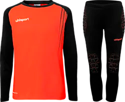 IMPULSE GOALKEEPER JR - FLUO RED/BLACK Standard Small1x1