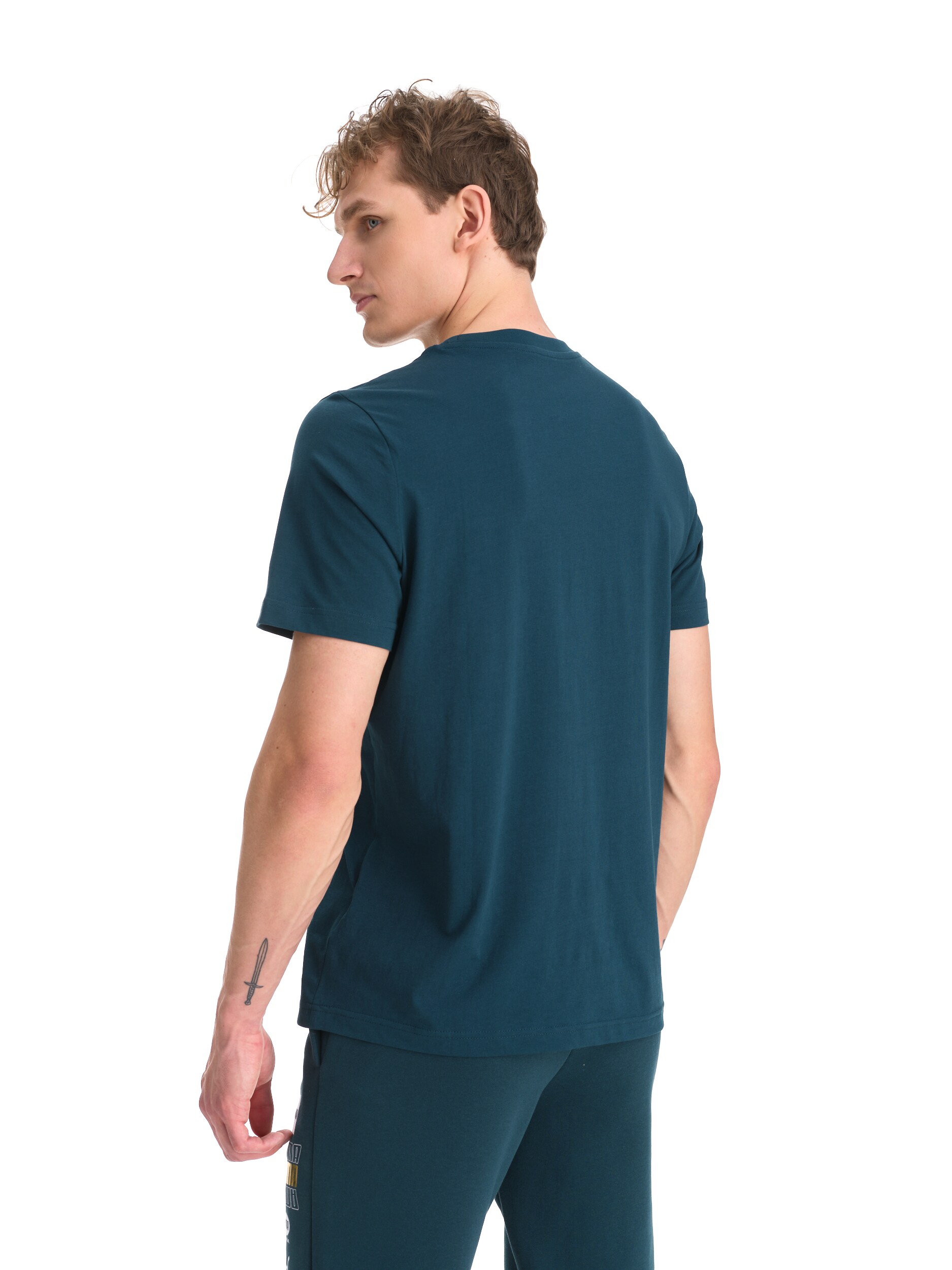 PUMA, M Ess Logo Lab Tee Holiday