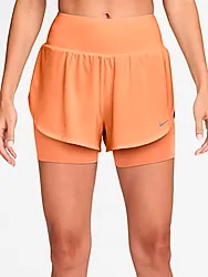 W NK TEMPO FLW MESH DF 2IN1 SHORT - ORANGE PULSE Model01 Small1x1