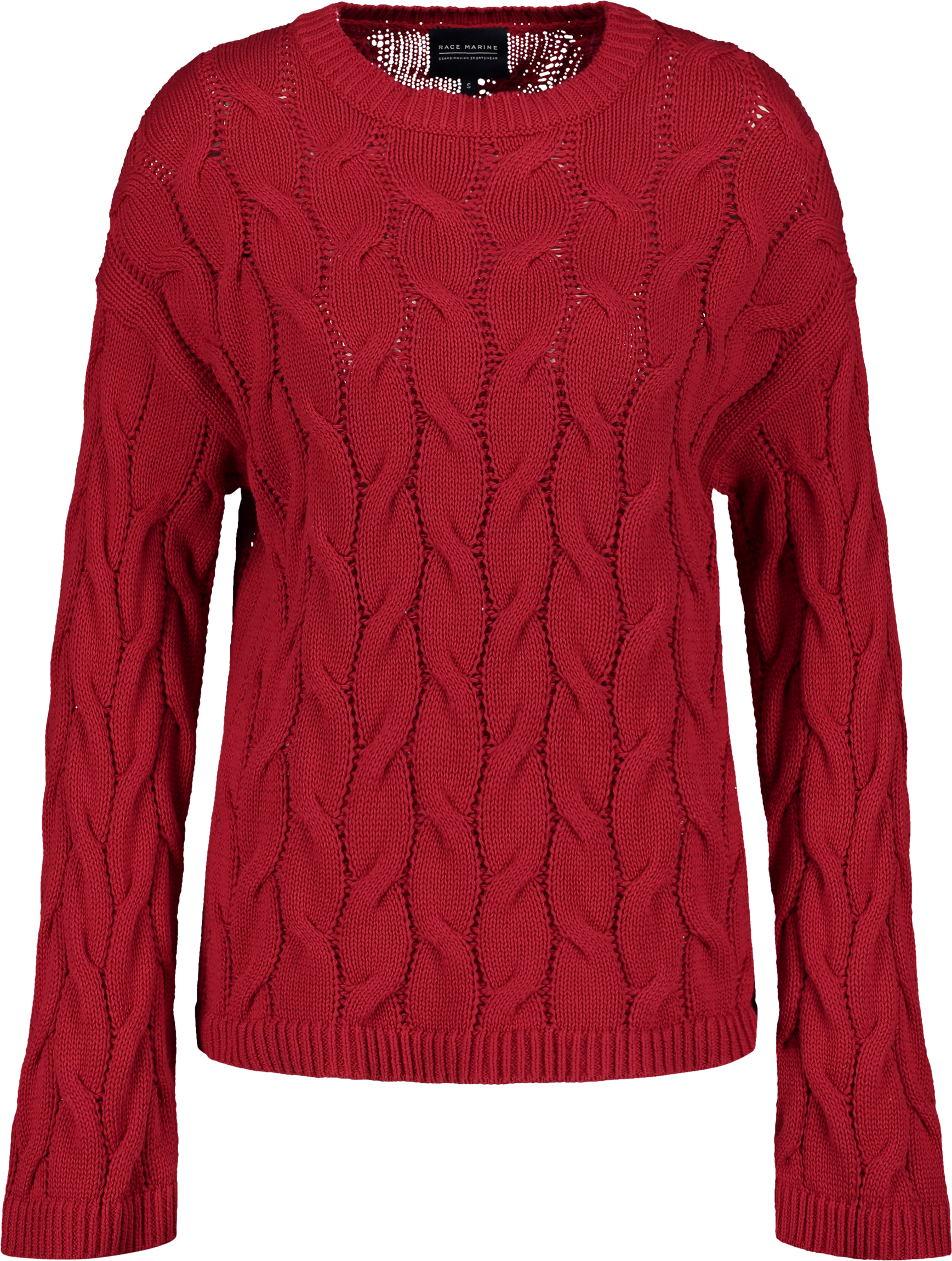 
RACE MARINE, 
W CABLE KNIT SWEATER, 
Detail 1
