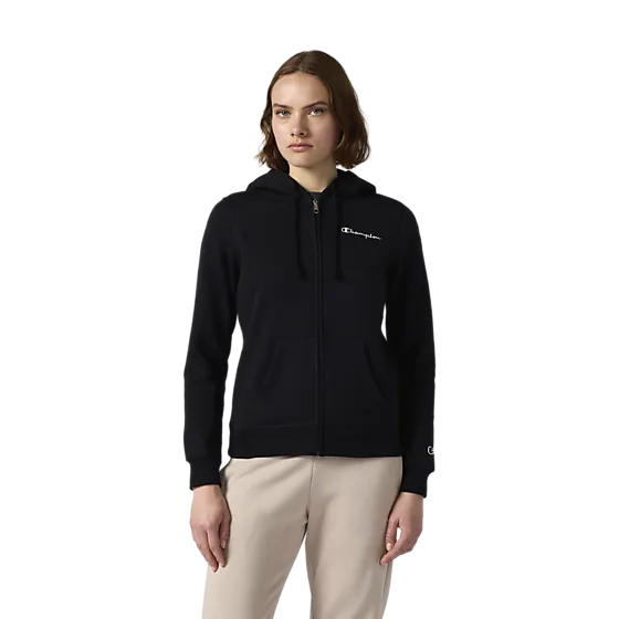 406748103101 CHAMPION W Full Zip Hoodie Sweatshirt 406748103101 CHAMPION W Full Zip Hoodie Sweatshirt Model01 Detail