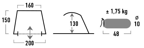 HIGH PEAK, Rapid Beach 80