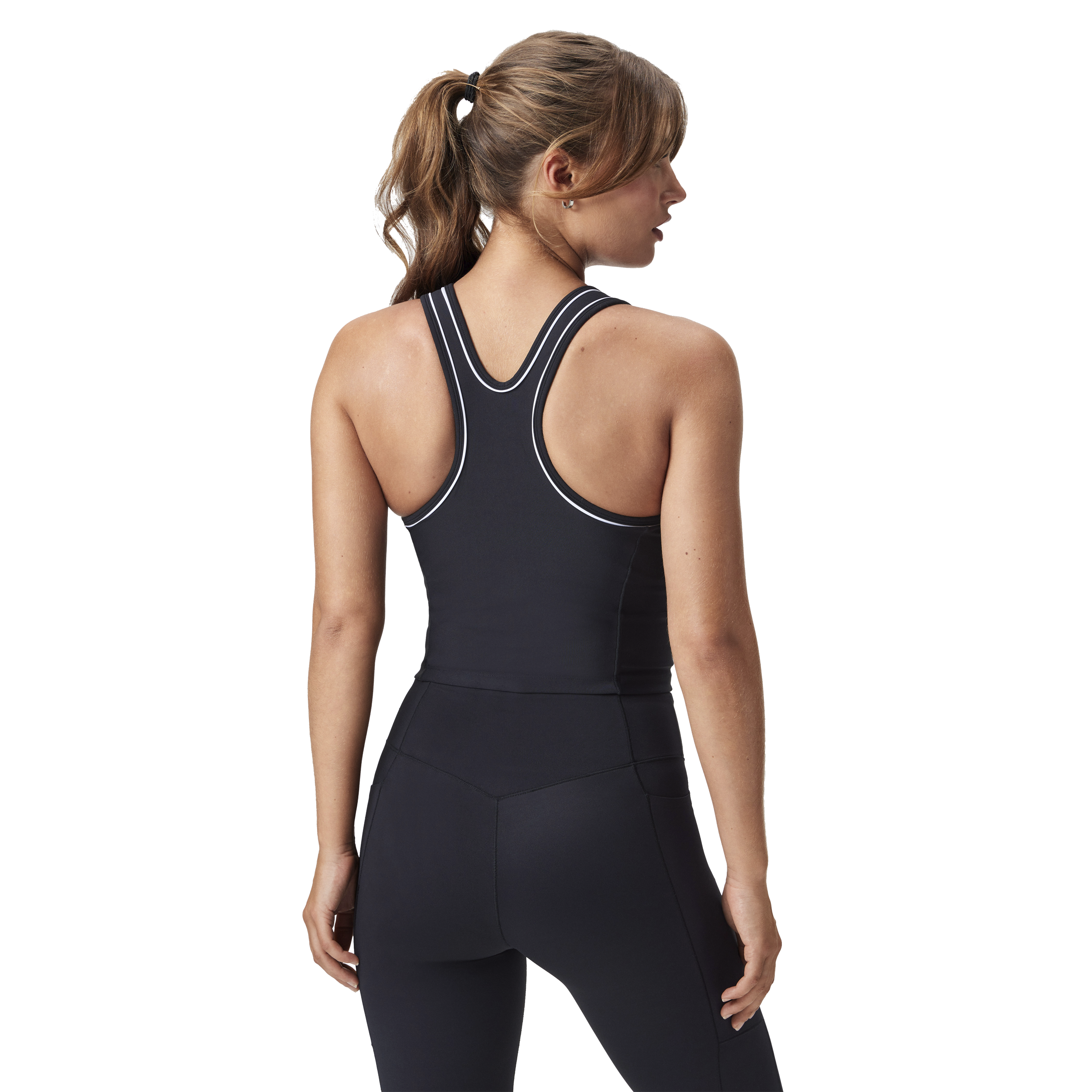 STRONGER, Logo Print Racerback Tank Top