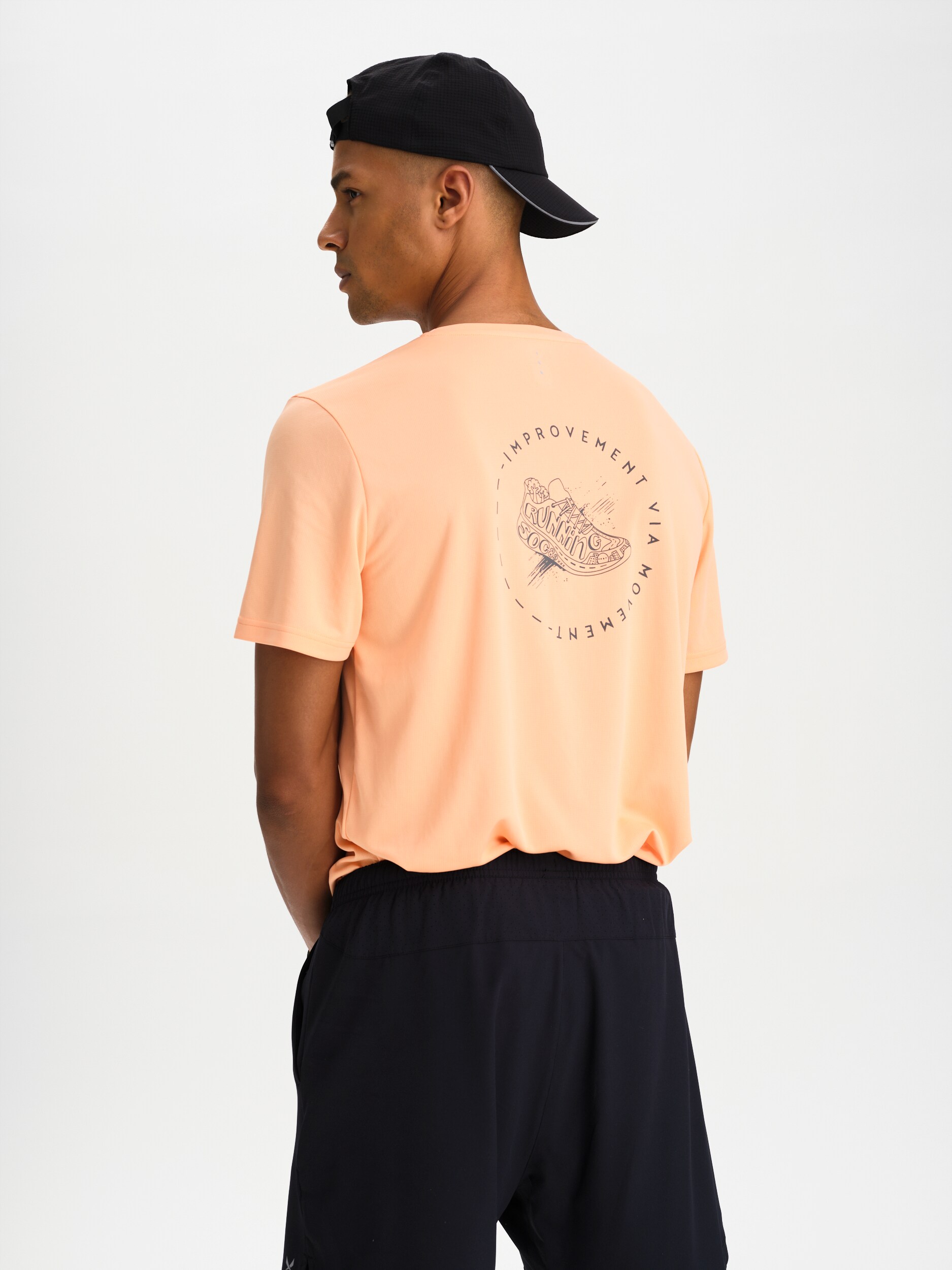 
SOC, 
M RUN GRAPHIC MESH TEE, 
Detail 1
