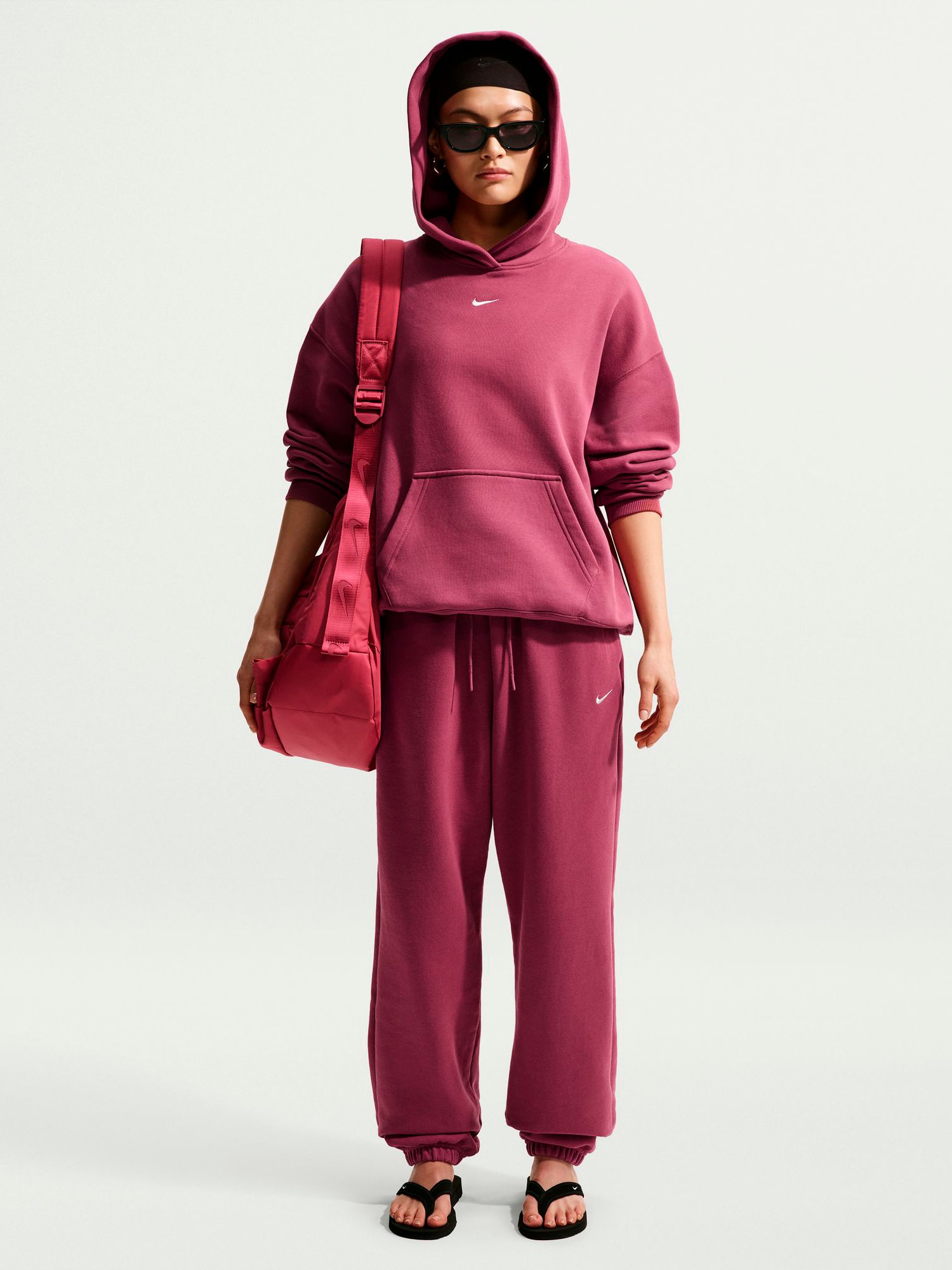 NIKE, W STUDIO FLEECE OVERSIZE PO HOODIE