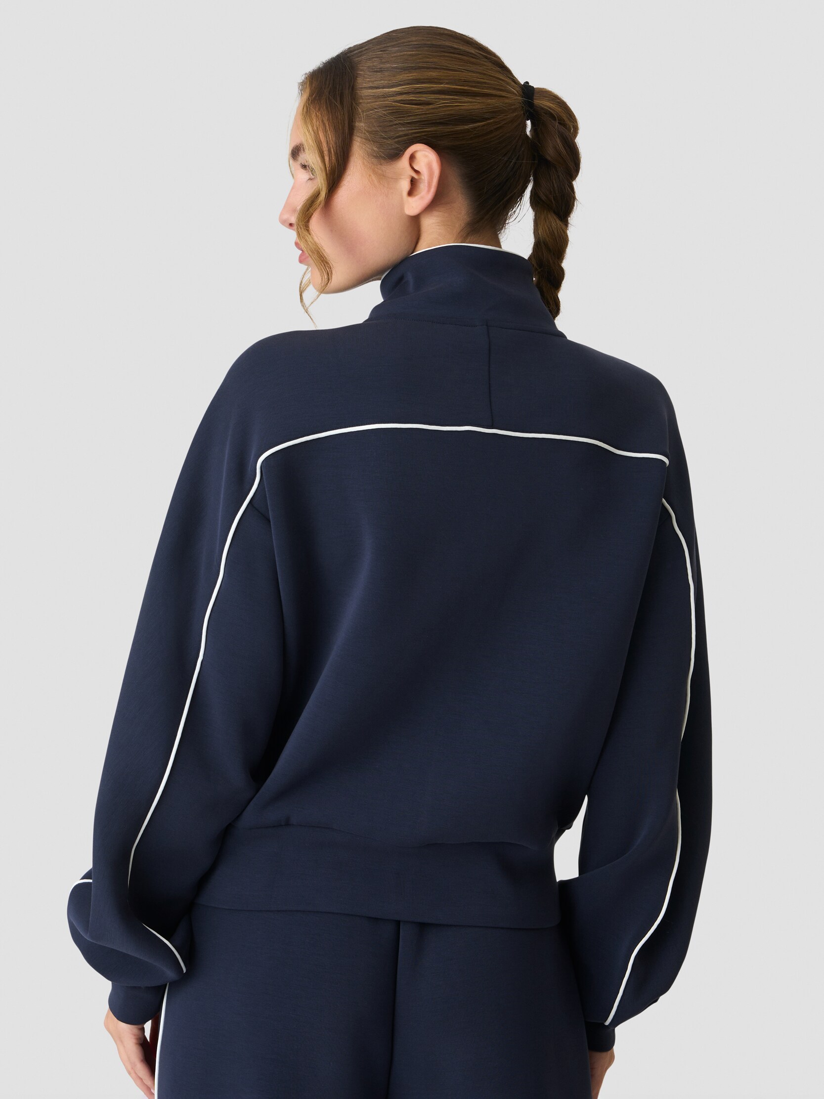 ICANIWILL, W CONTRAST REGULAR ZIP JKT