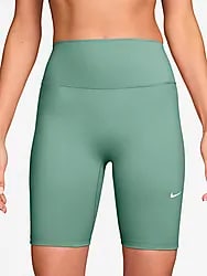 NIKE ONE WOMEN'S HIGH-WAISTED 8" BI - STEAM/WHITE Model01 Small1x1