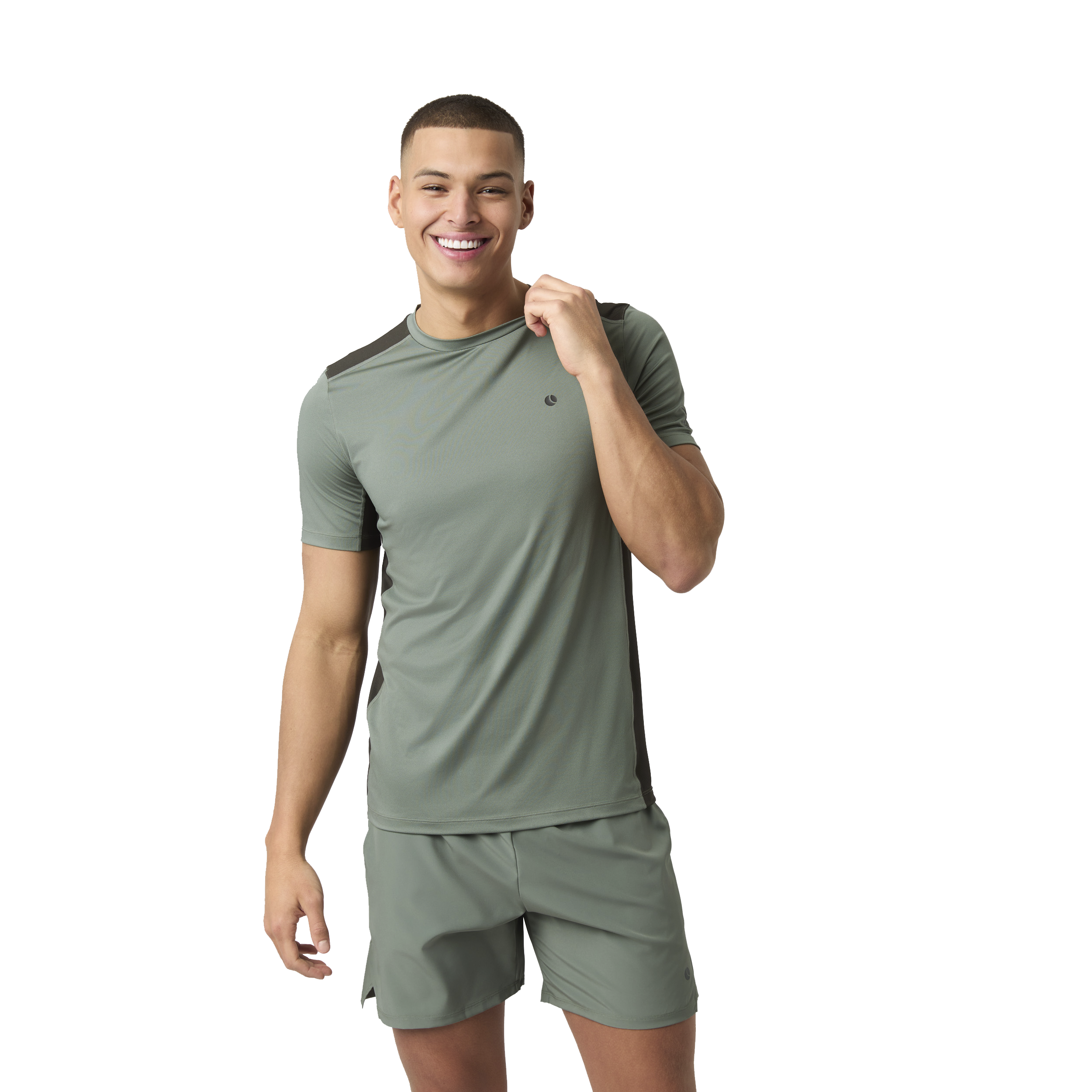 
BJ&Ouml;RN BORG, 
Ace Mesh Panel T-Shirt, 
Detail 1
