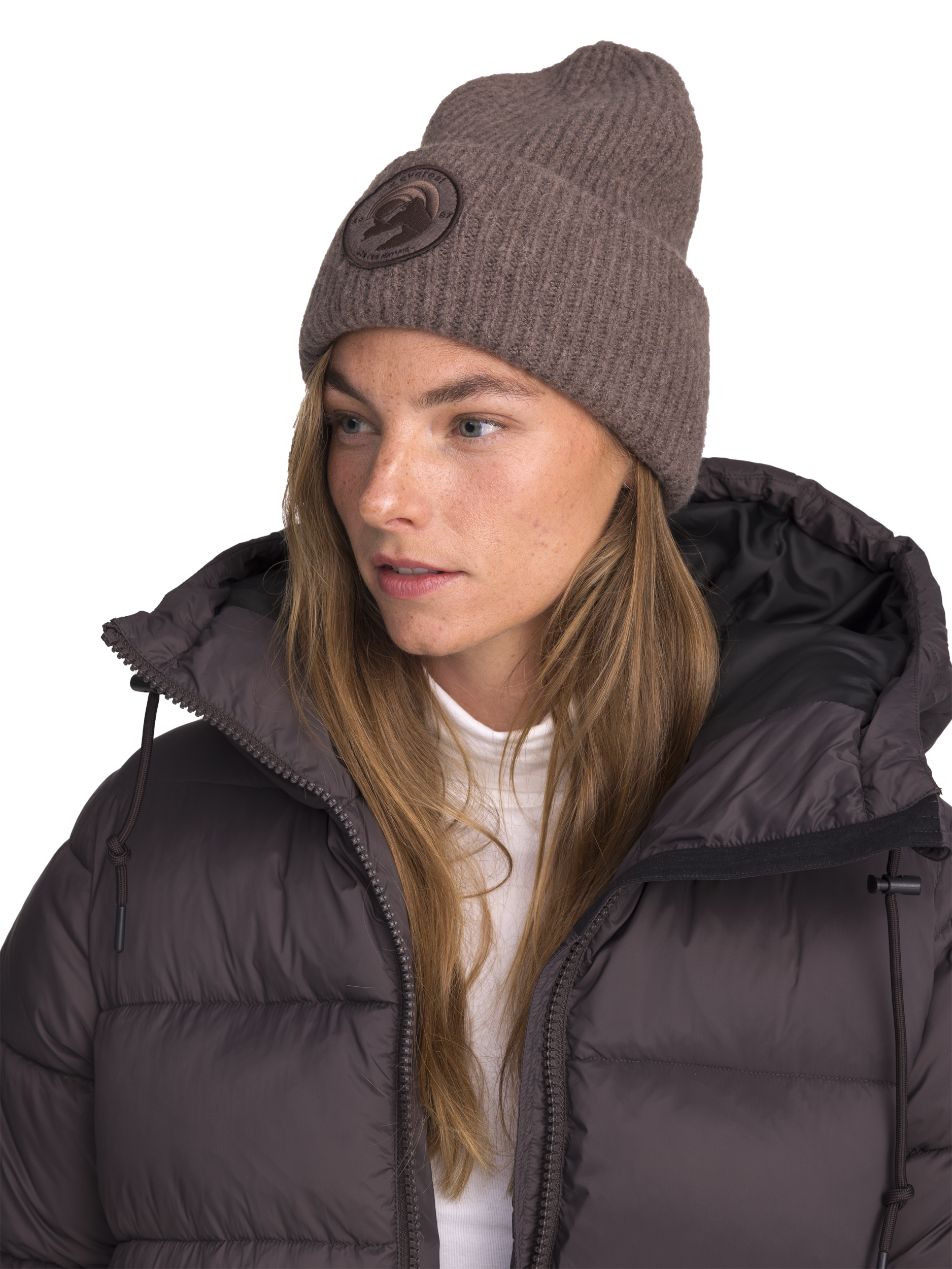 EVEREST, Heavy Knit Badge Beanie