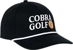 COBRA STAPLE ROPE CAP - BLACK Standard Small1x1