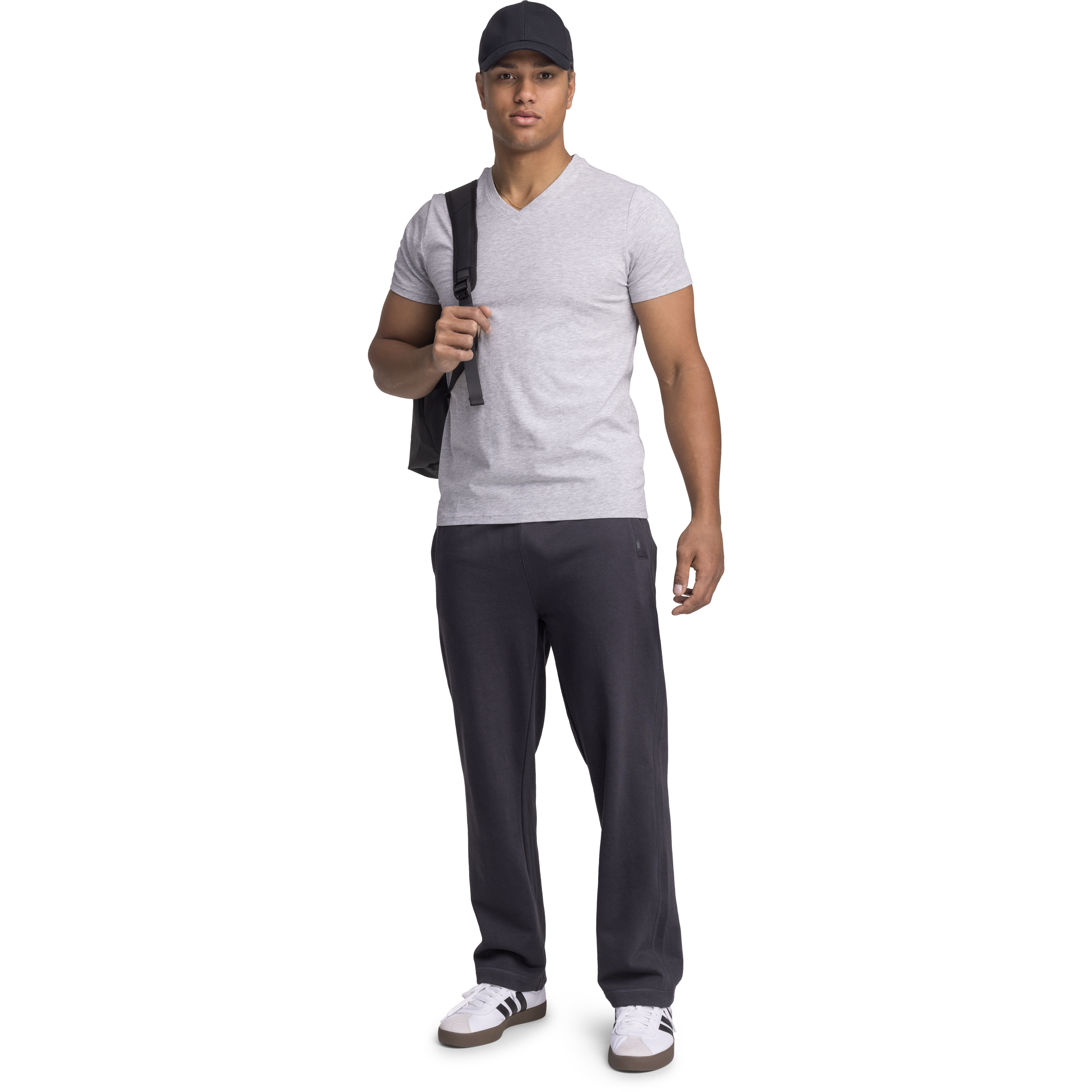 SOC, M SLIM FIT V-NECK TEE