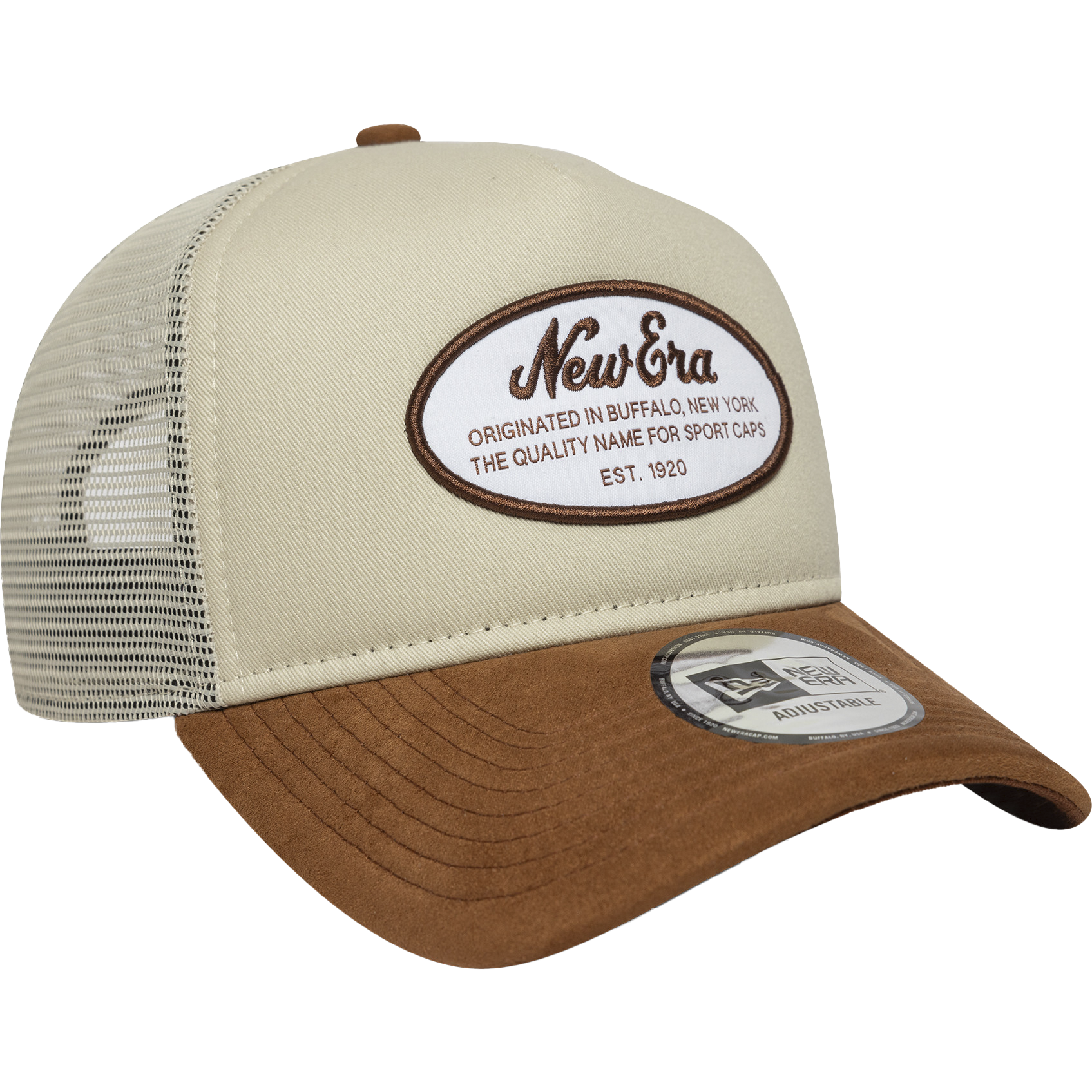 NEW ERA, Oval Patch Suede Trucker Newe