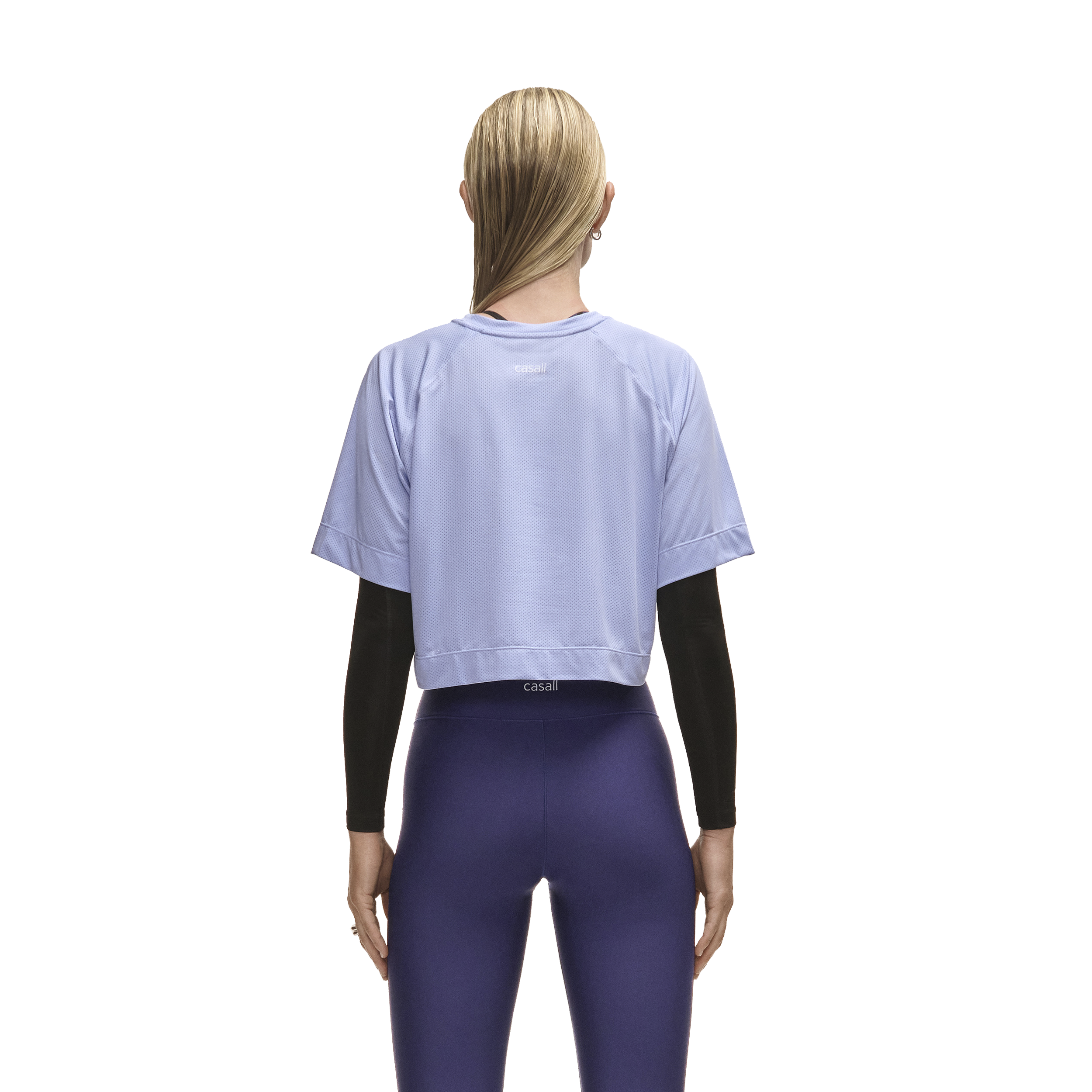 CASALL, Laser Mesh Crop Tee