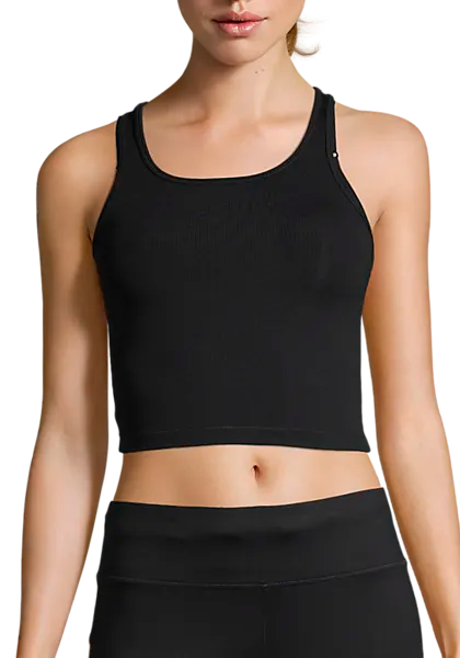 708661101101 CASALL  Crop Rib Racerback 708661101101 CASALL Crop Rib Racerback  Model01 Detail