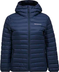 DOWN LINER HOOD JACKET WOMEN - BLUE SHADOW Standard Small1x1