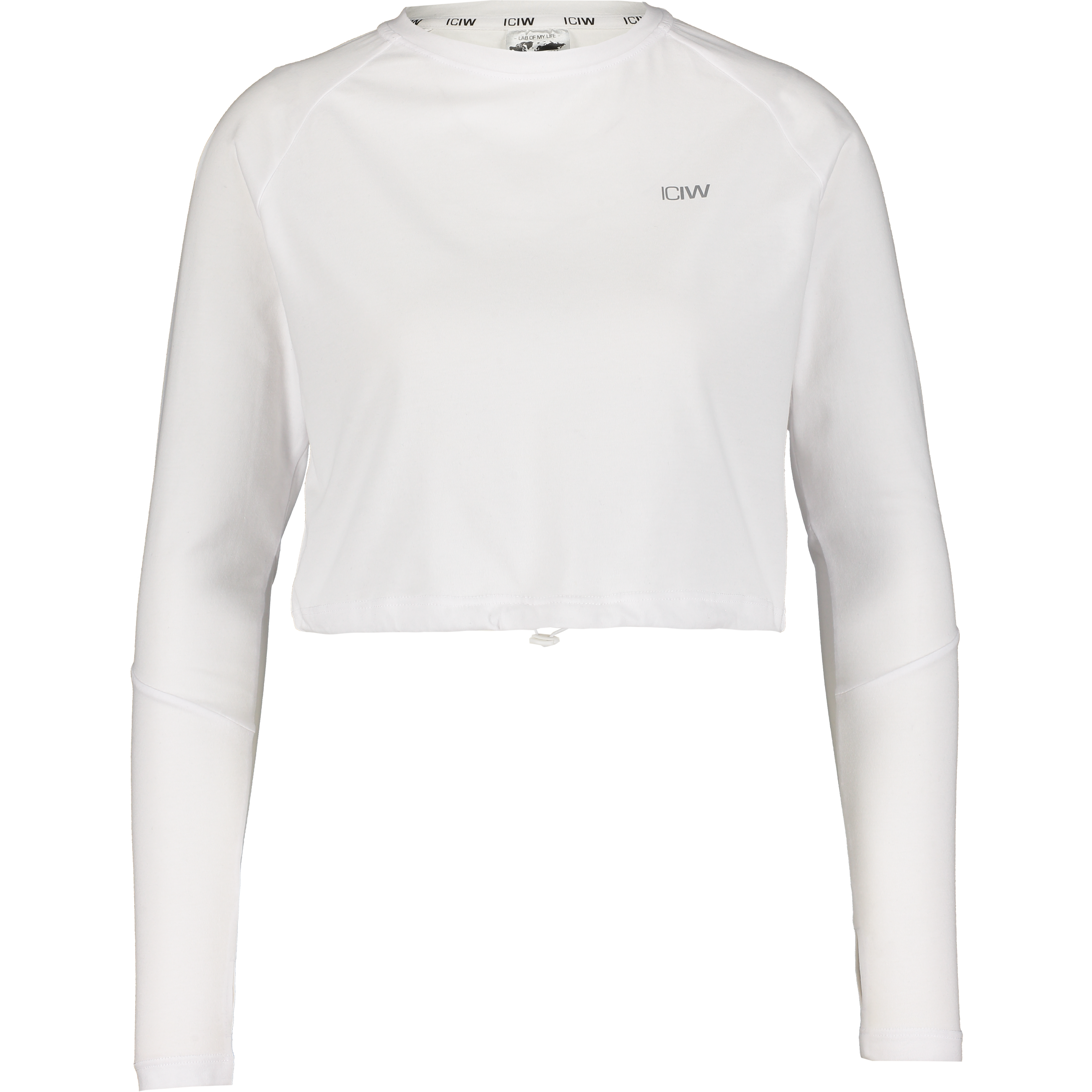 
ICANIWILL, 
Define Cropped Adjustable Long Sleeve White, 
Detail 1
