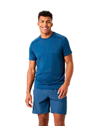 Ace Mesh Panel T-Shirt - Sargasso Sea Model01 Small1x1