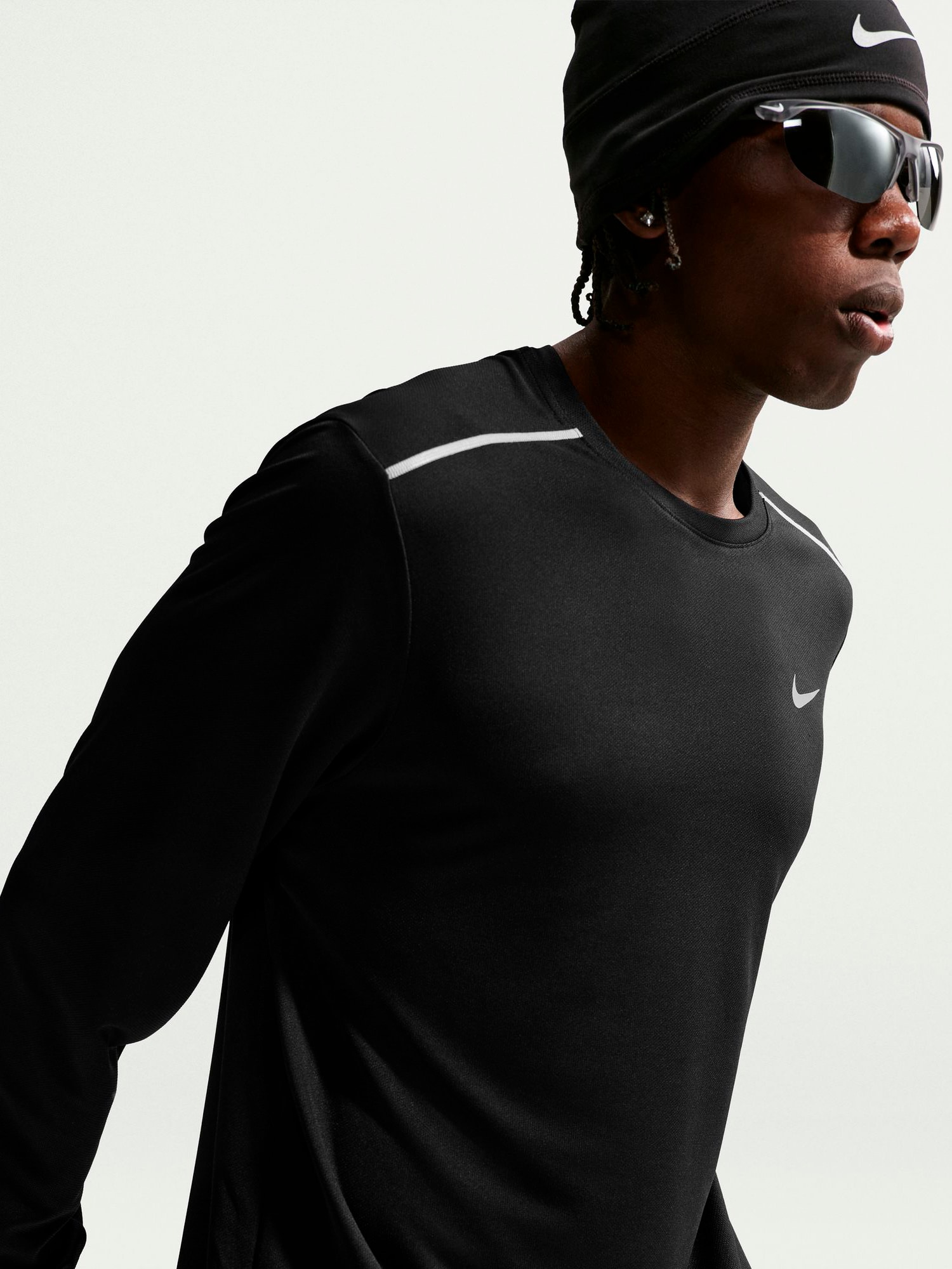 NIKE, M NIKE MILER DRI FIT LONG SLEEVE RUNNING TOP