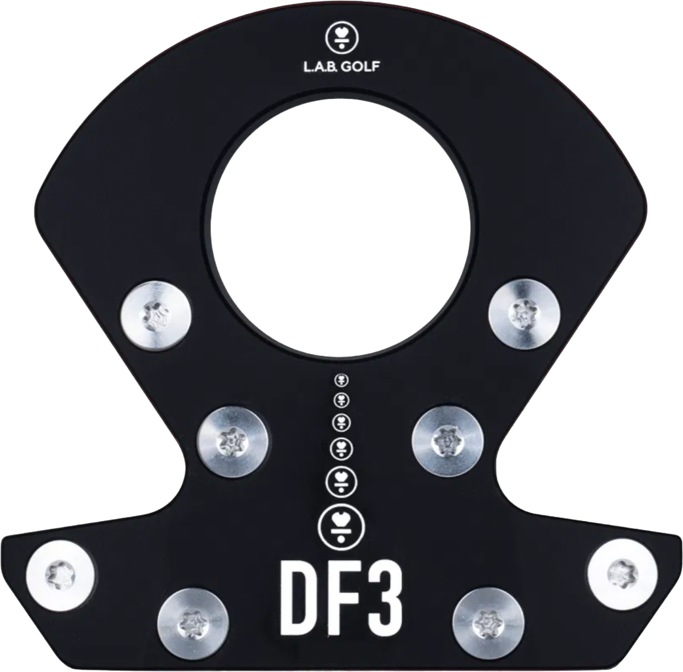 
L.A.B. GOLF, 
DF3 RH BLACK ACCRA, 
Detail 1
